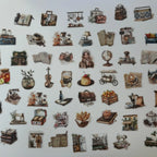 Collection of small illustrations on a white background
