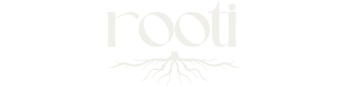 Logo of 'rooti' on a white background